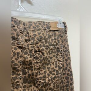 AE Leopard Print Women's Jeans - Brown